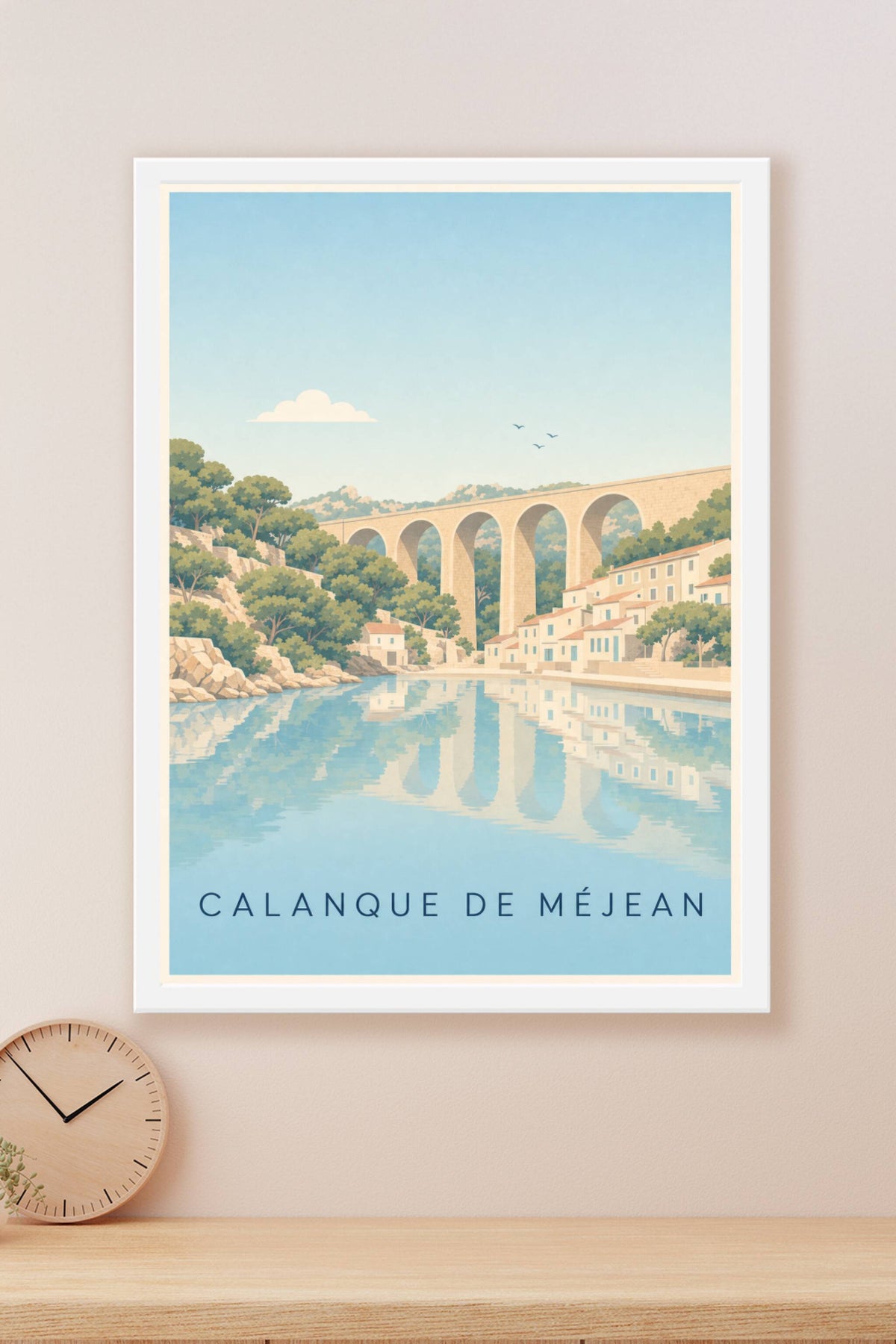 Poster de la Calanque de Méjean, le viaduc