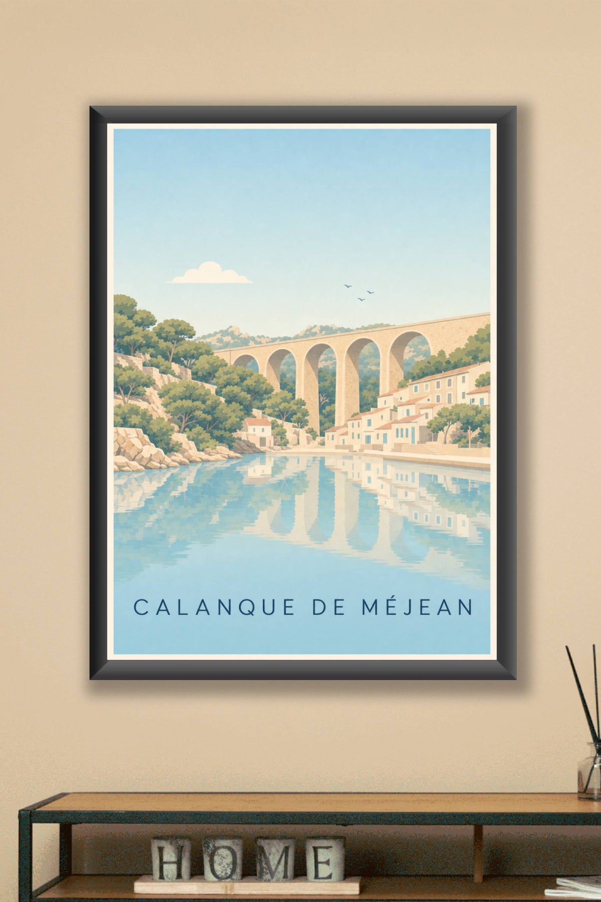 Poster de la Calanque de Méjean, le viaduc