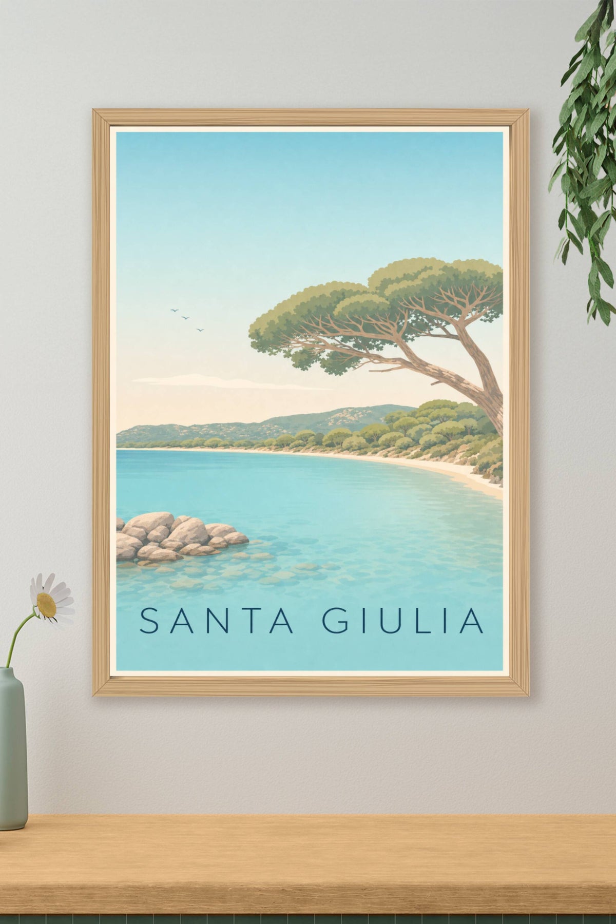 Affiche de Santa Giulia, poster pin parasol