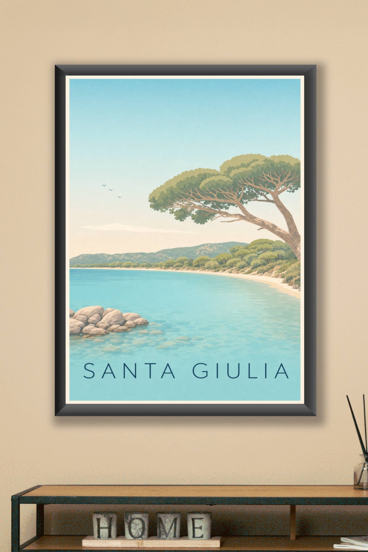 Affiche de Santa Giulia, poster pin parasol