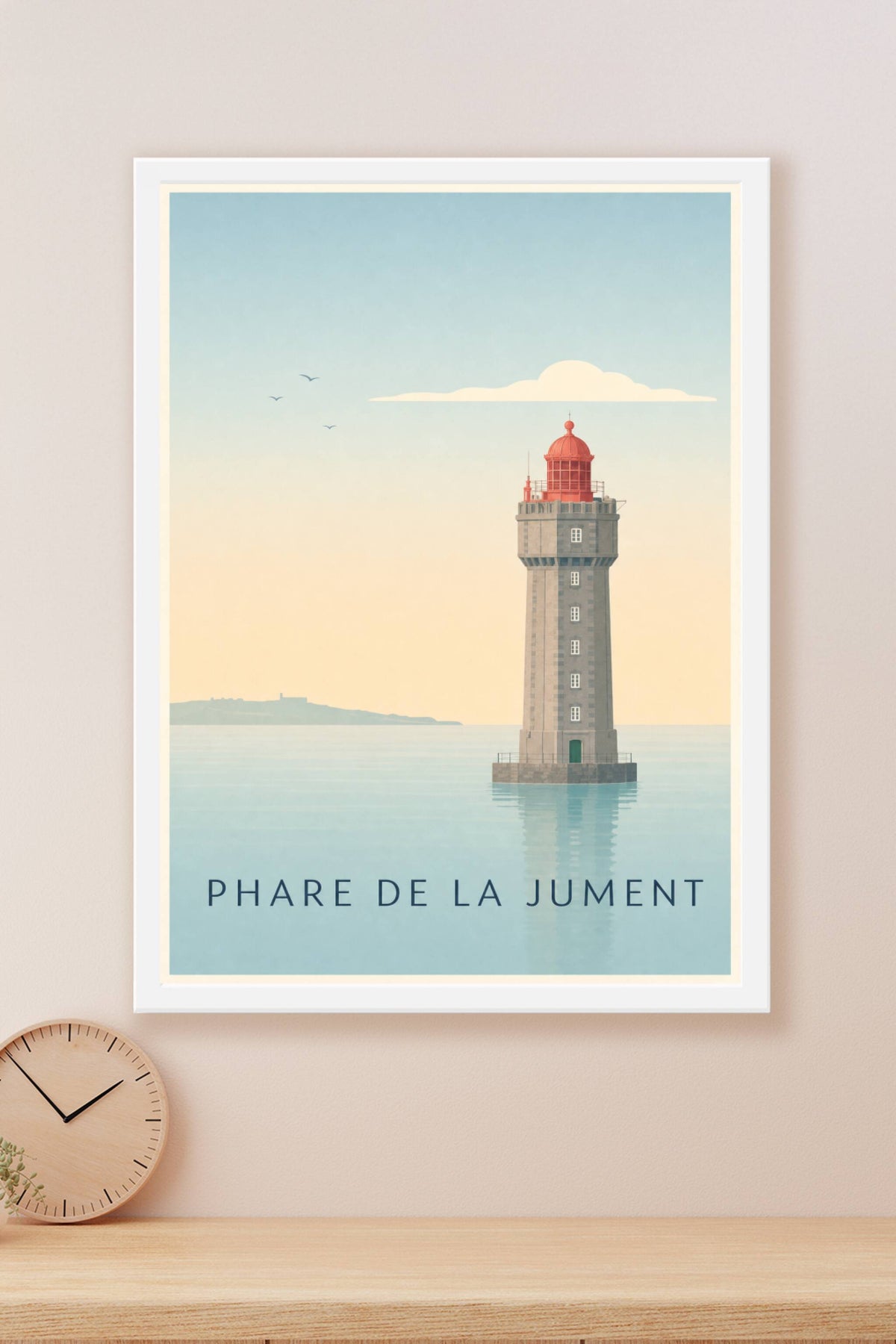 Affiche du Phare de la Jument, poster Bretagne