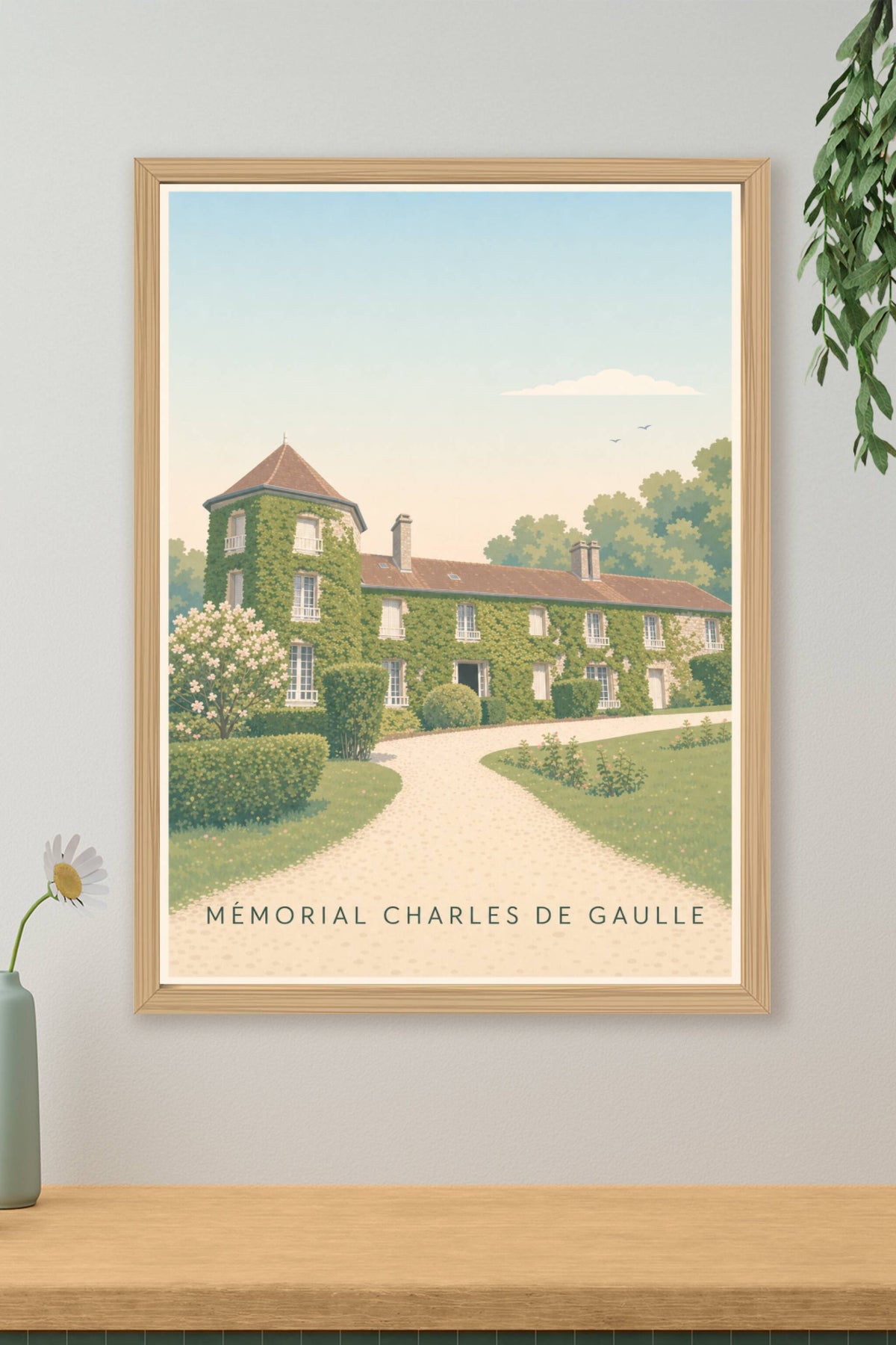 Affiche du Mémorial Charles de Gaulle, poster calme