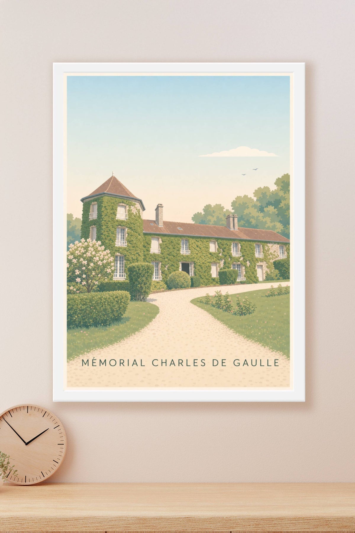 Affiche du Mémorial Charles de Gaulle, poster calme