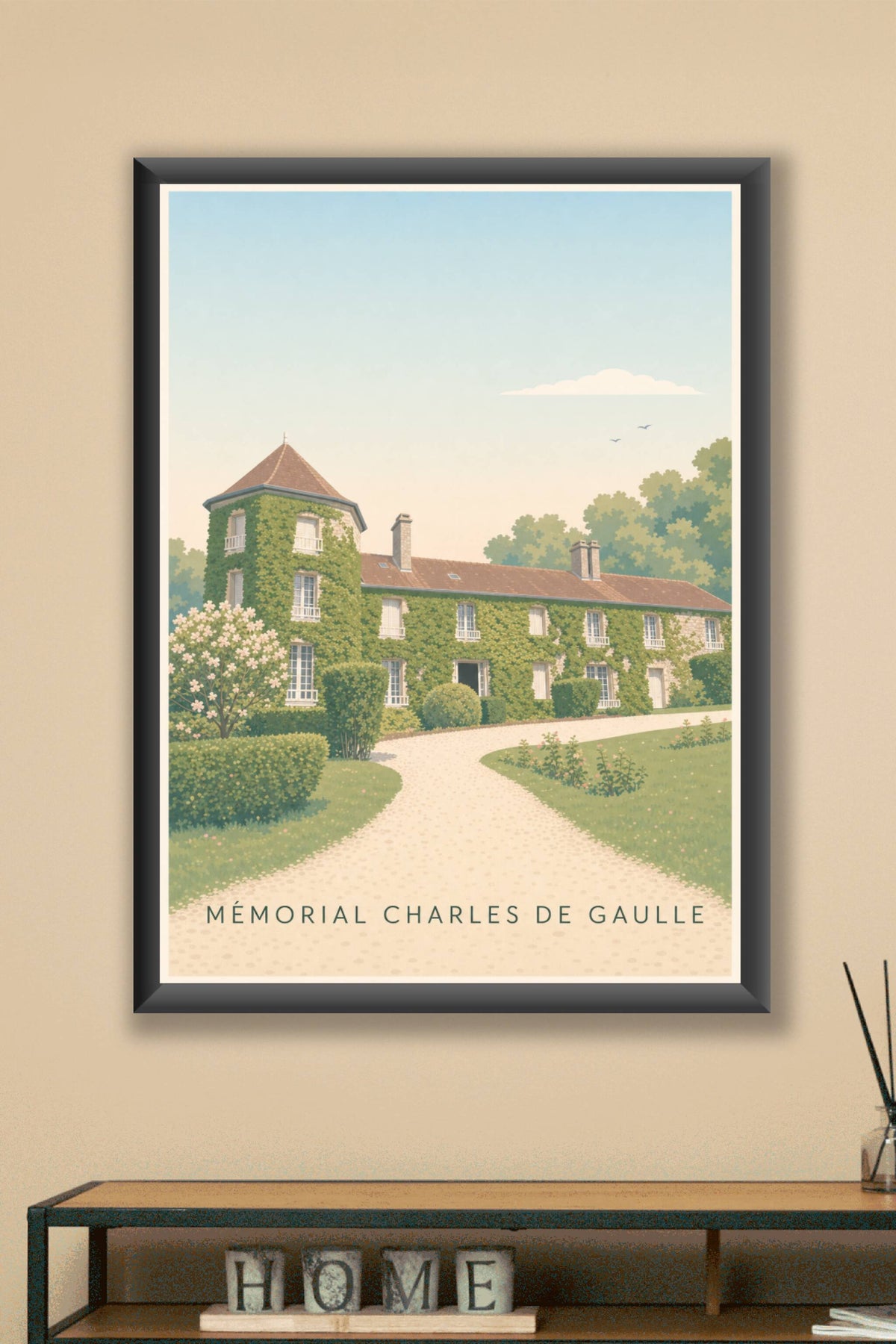 Affiche du Mémorial Charles de Gaulle, poster calme