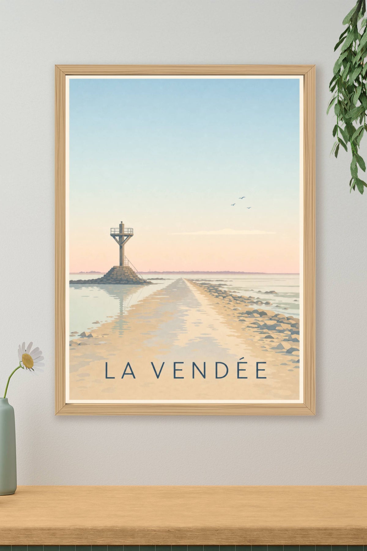 Affiche de la Vendée, poster Passage du Gois