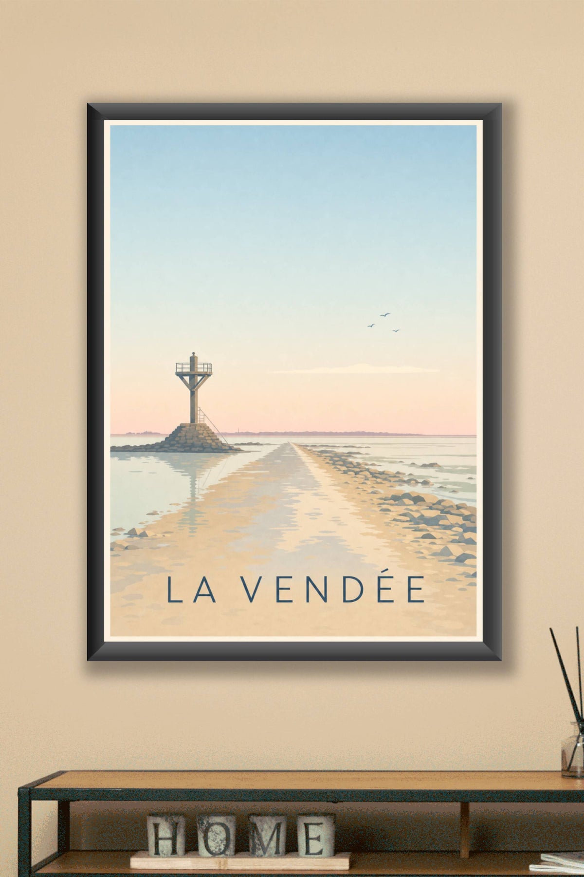 Affiche de la Vendée, poster Passage du Gois