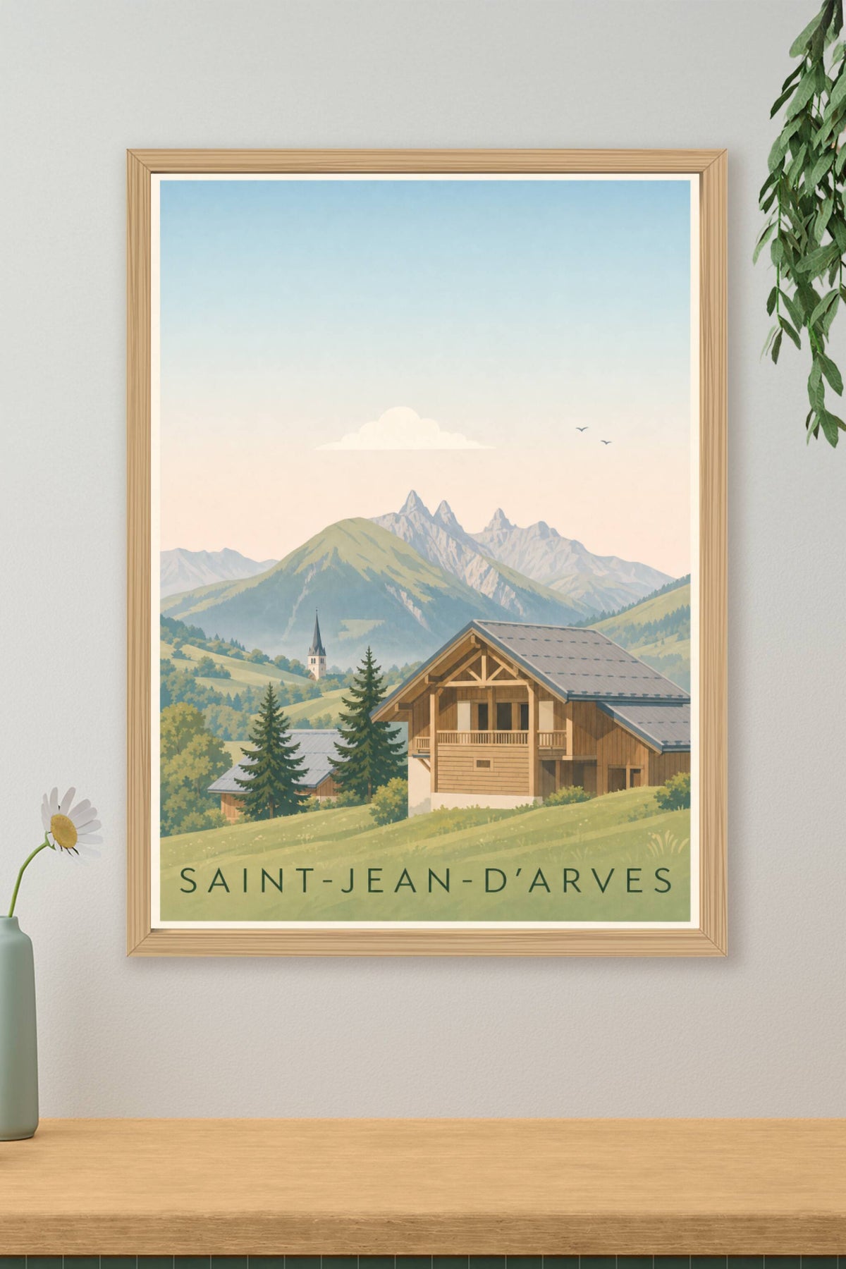 Affiche Saint-Jean-d'Arves, Les Aiguilles d'Arves