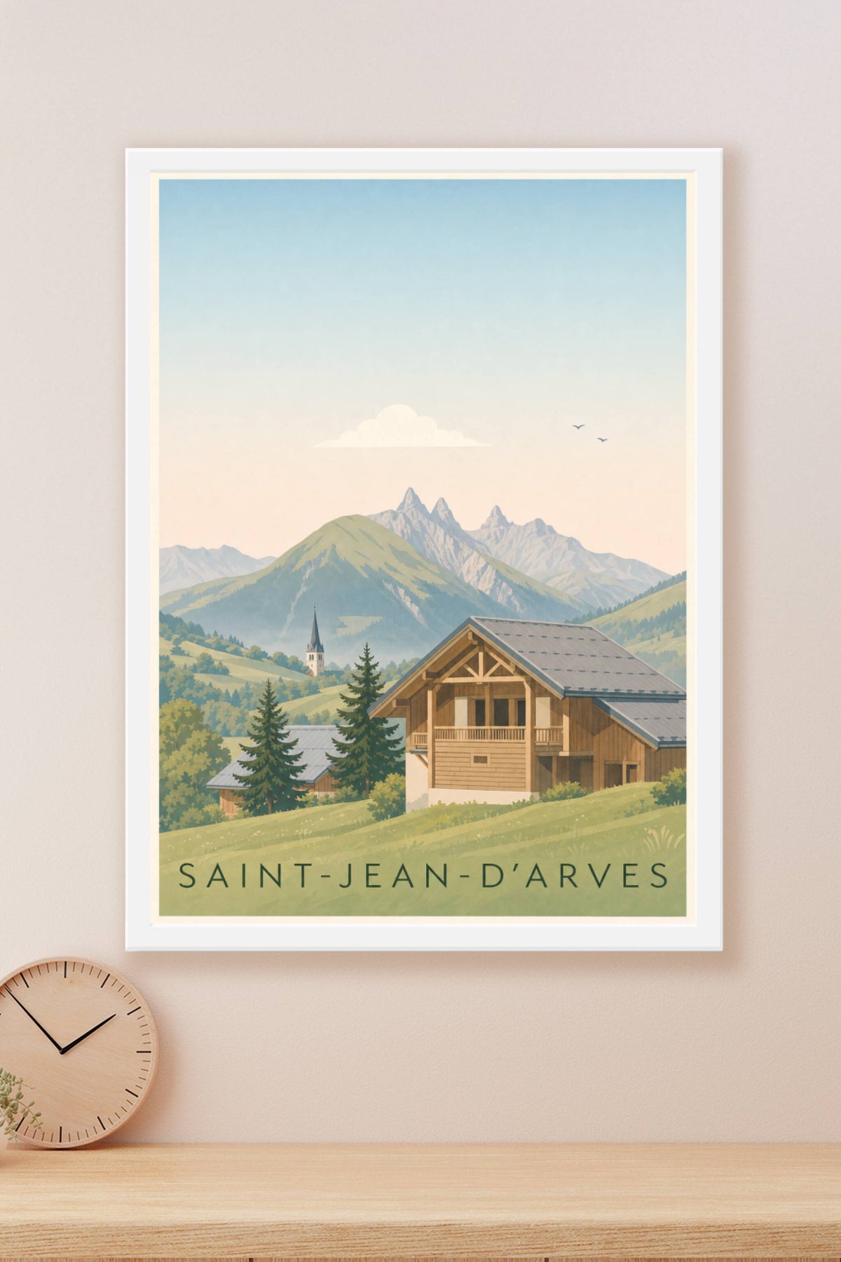 Affiche Saint-Jean-d'Arves, Les Aiguilles d'Arves