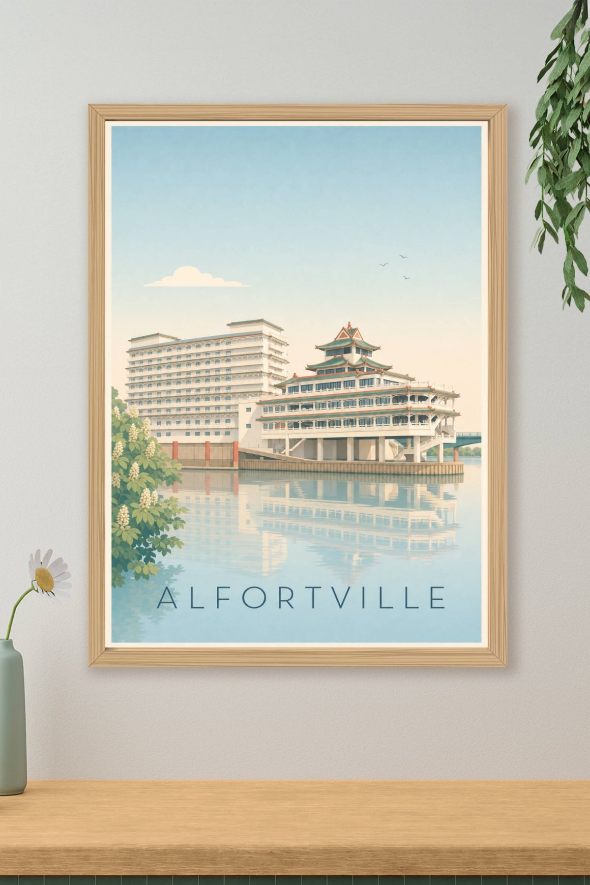 Affiche d'Alfortville, poster Chinagora