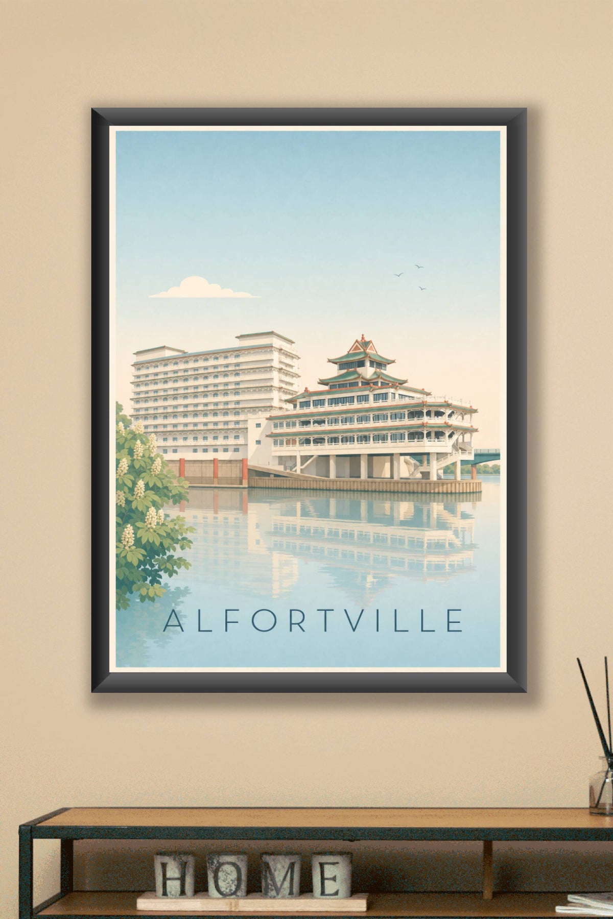 Affiche d'Alfortville, poster Chinagora
