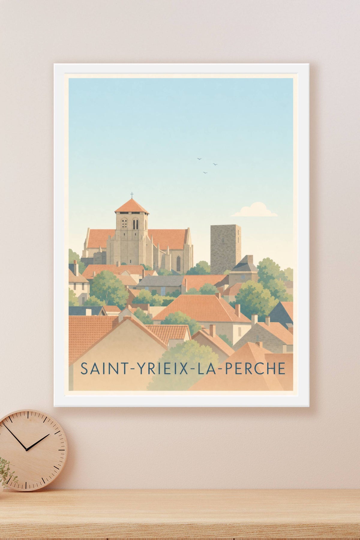 Affiche de Saint-Yrieix-la-Perche, poster collégiale