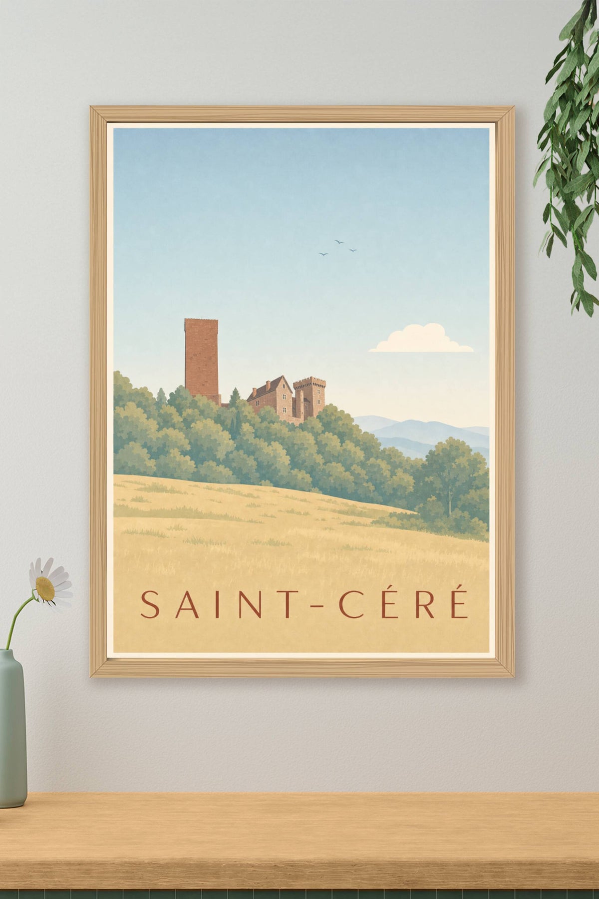 Affiche de Saint-Céré, les châteaux de Saint-Laurent