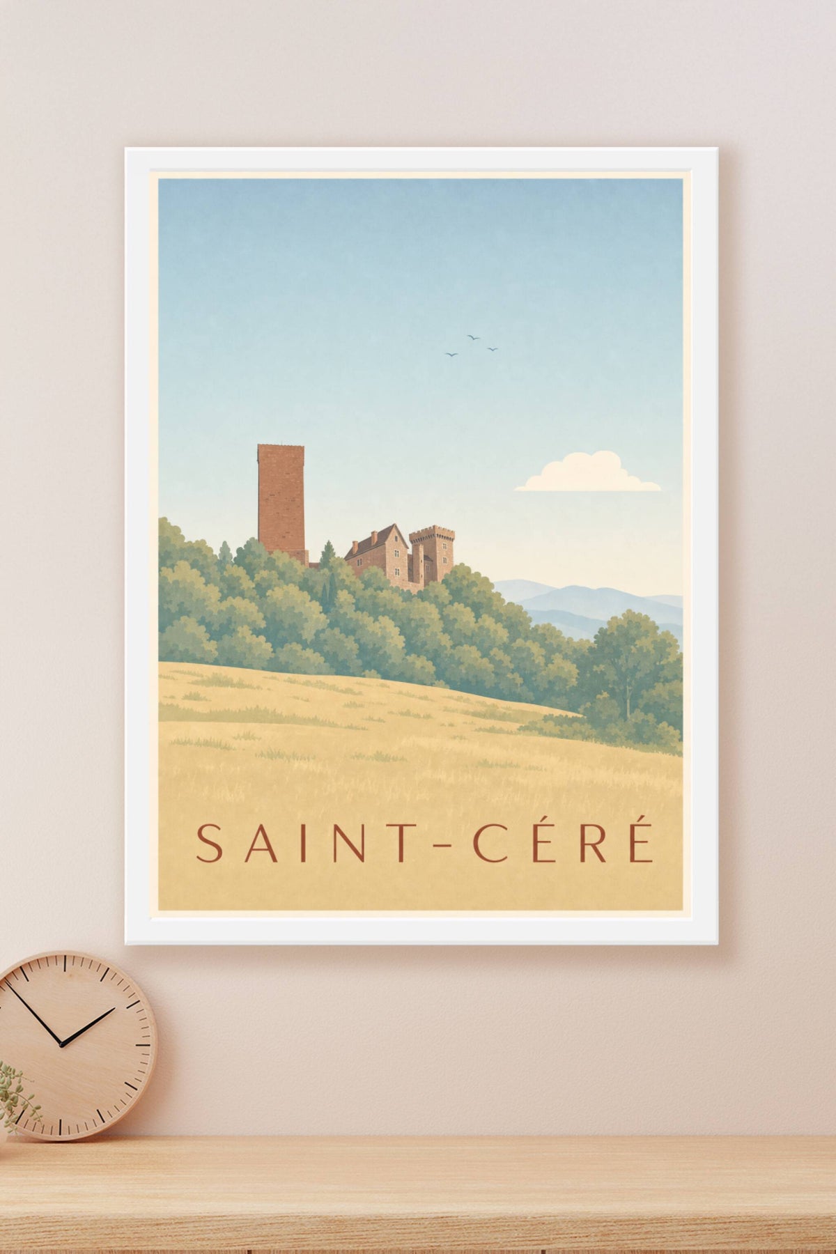 Affiche de Saint-Céré, les châteaux de Saint-Laurent