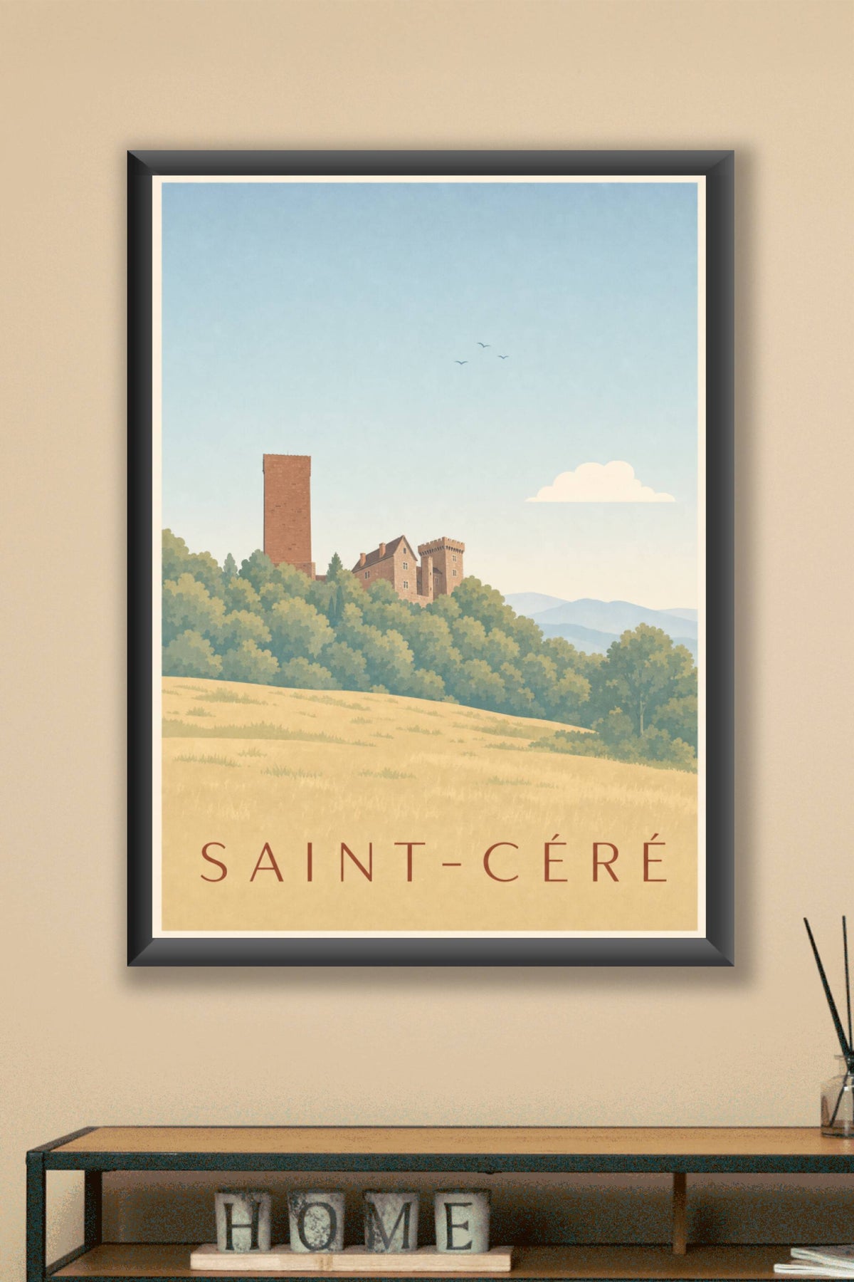 Affiche de Saint-Céré, les châteaux de Saint-Laurent