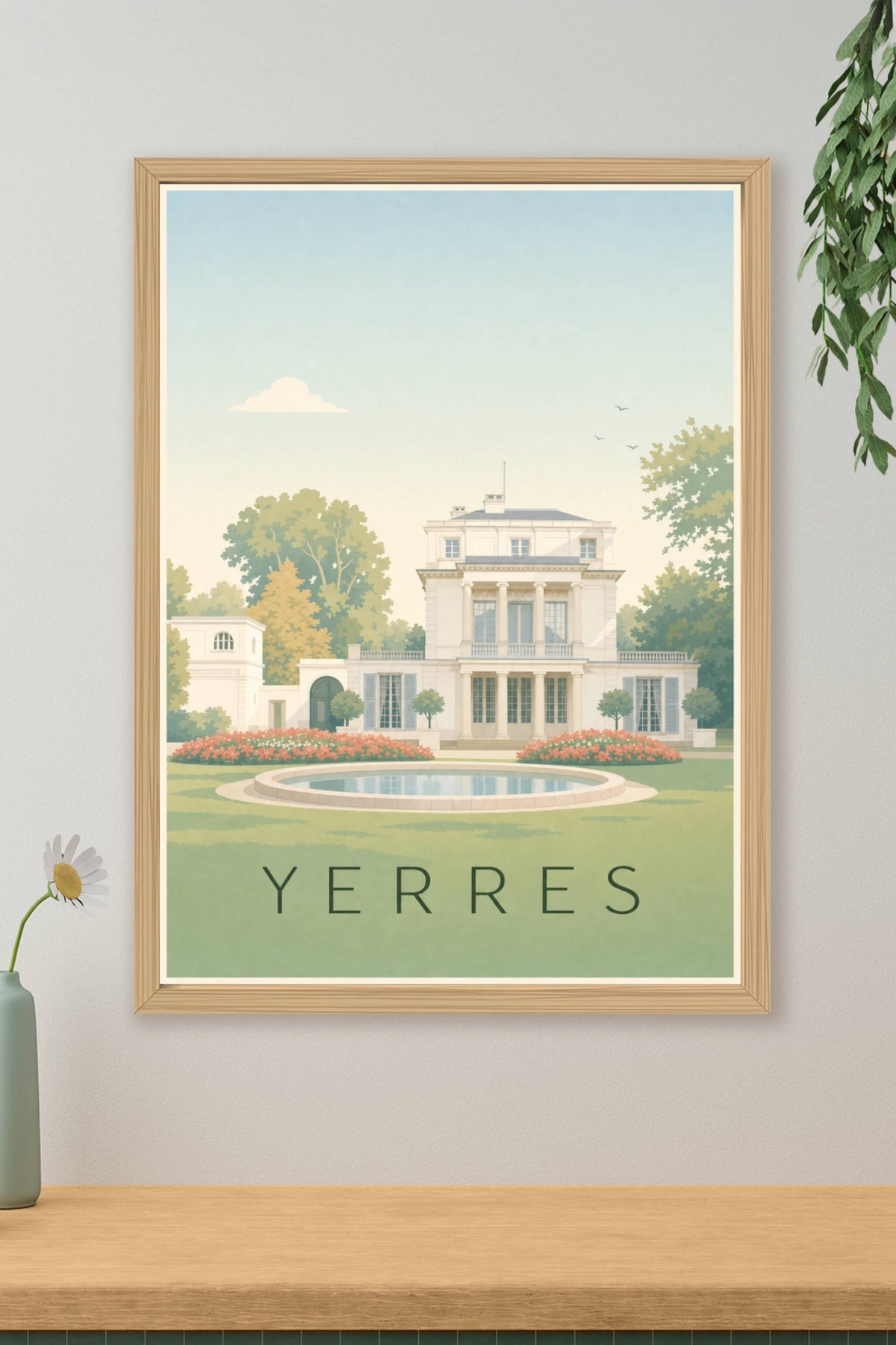 Affiche de Yerres, poster de la Propriété Caillebotte