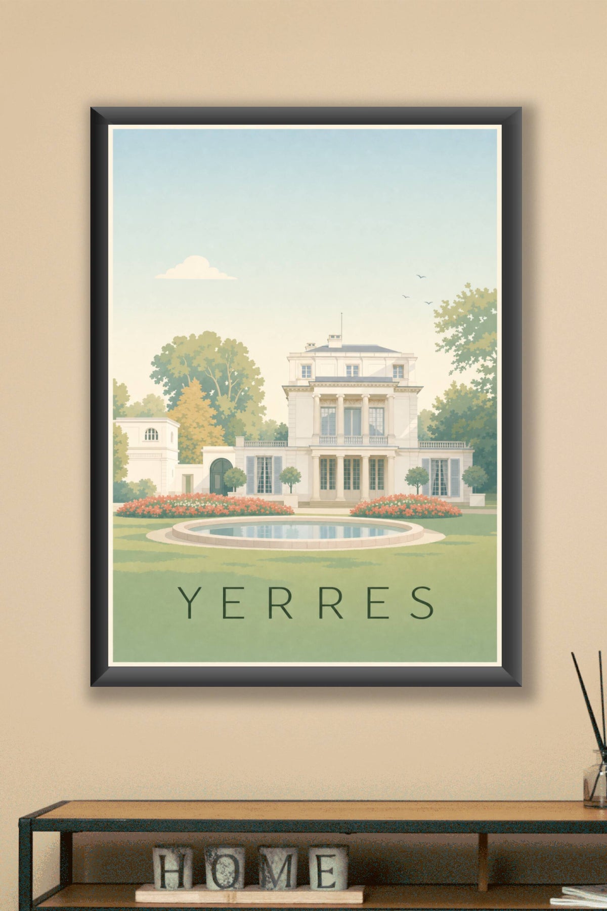 Affiche de Yerres, poster de la Propriété Caillebotte