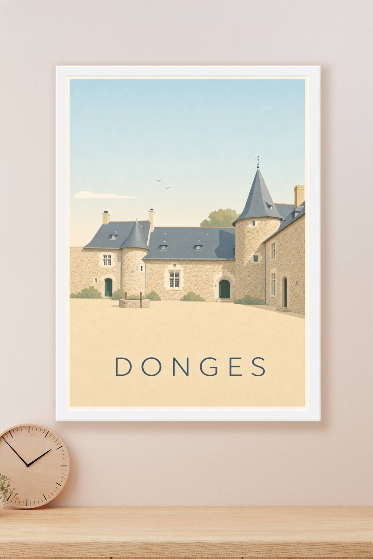 Affiche de Donges, poster manoir breton