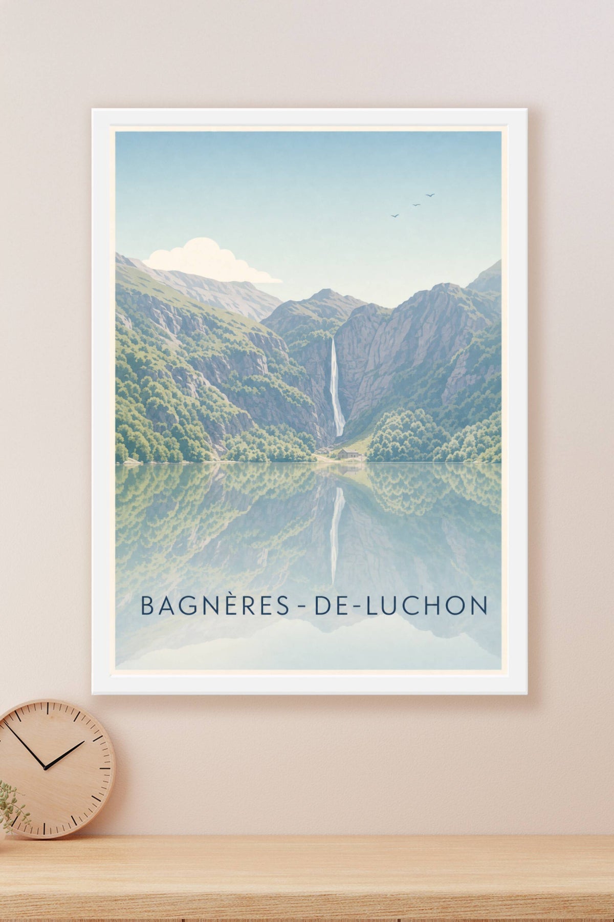 Affiche Bagnères-de-Luchon, poster de la cascade d'Oô