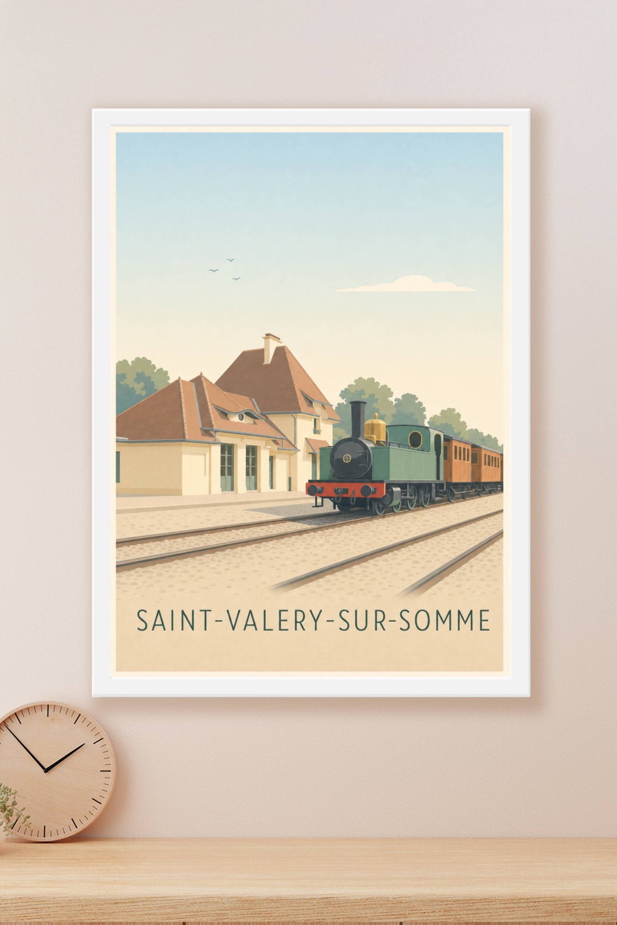 Poster de Saint-Valery-sur-Somme, petit train vapeur