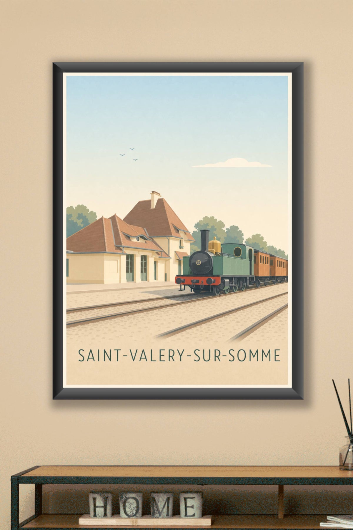 Poster de Saint-Valery-sur-Somme, petit train vapeur