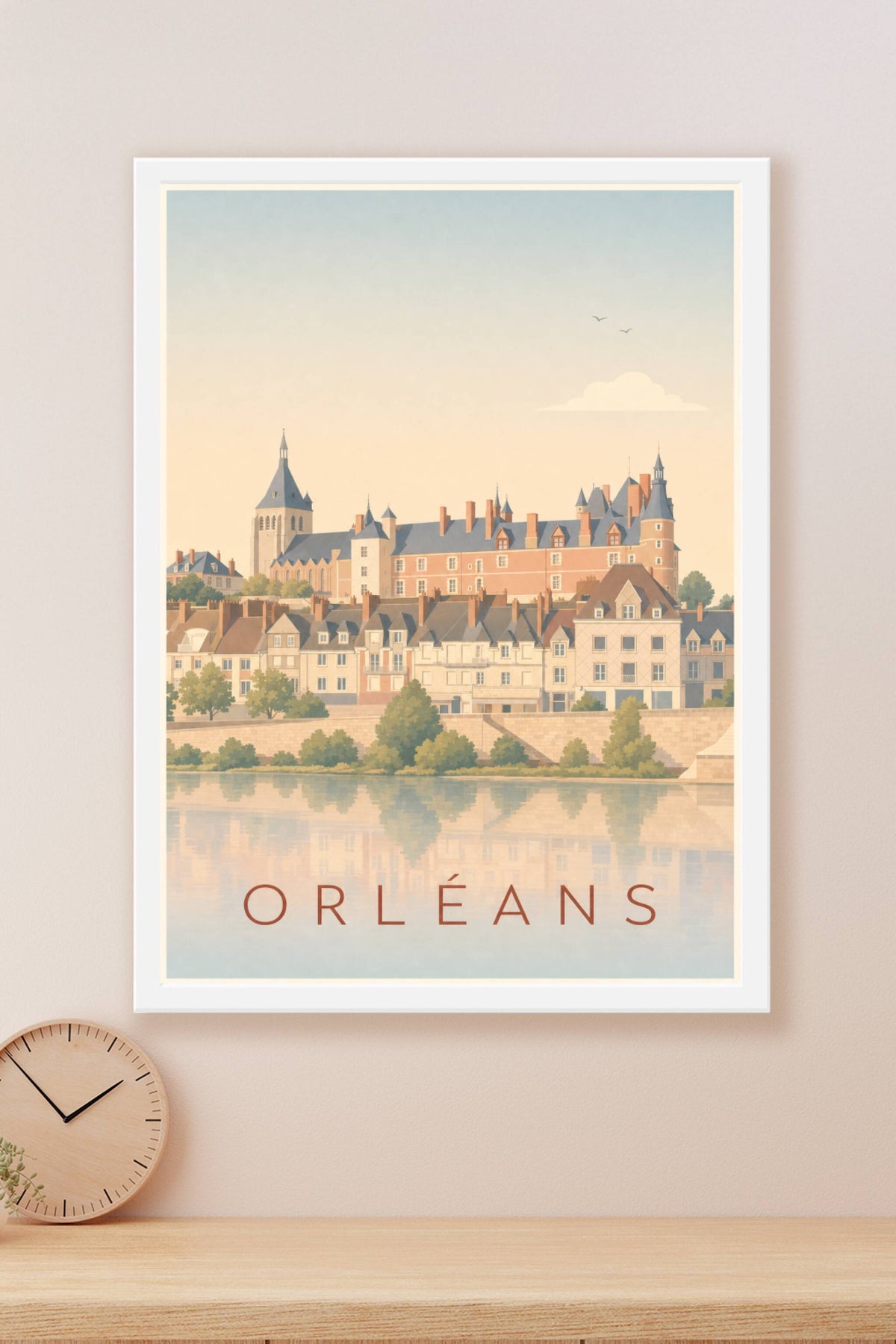 Affiche d'Orléans, poster quai de Loire