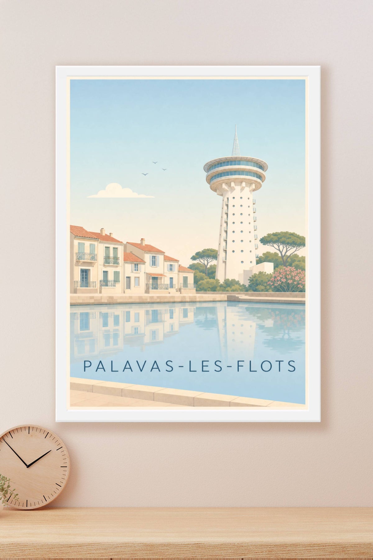 Affiche de Palavas-les-Flots, poster Phare de la Méditerranée