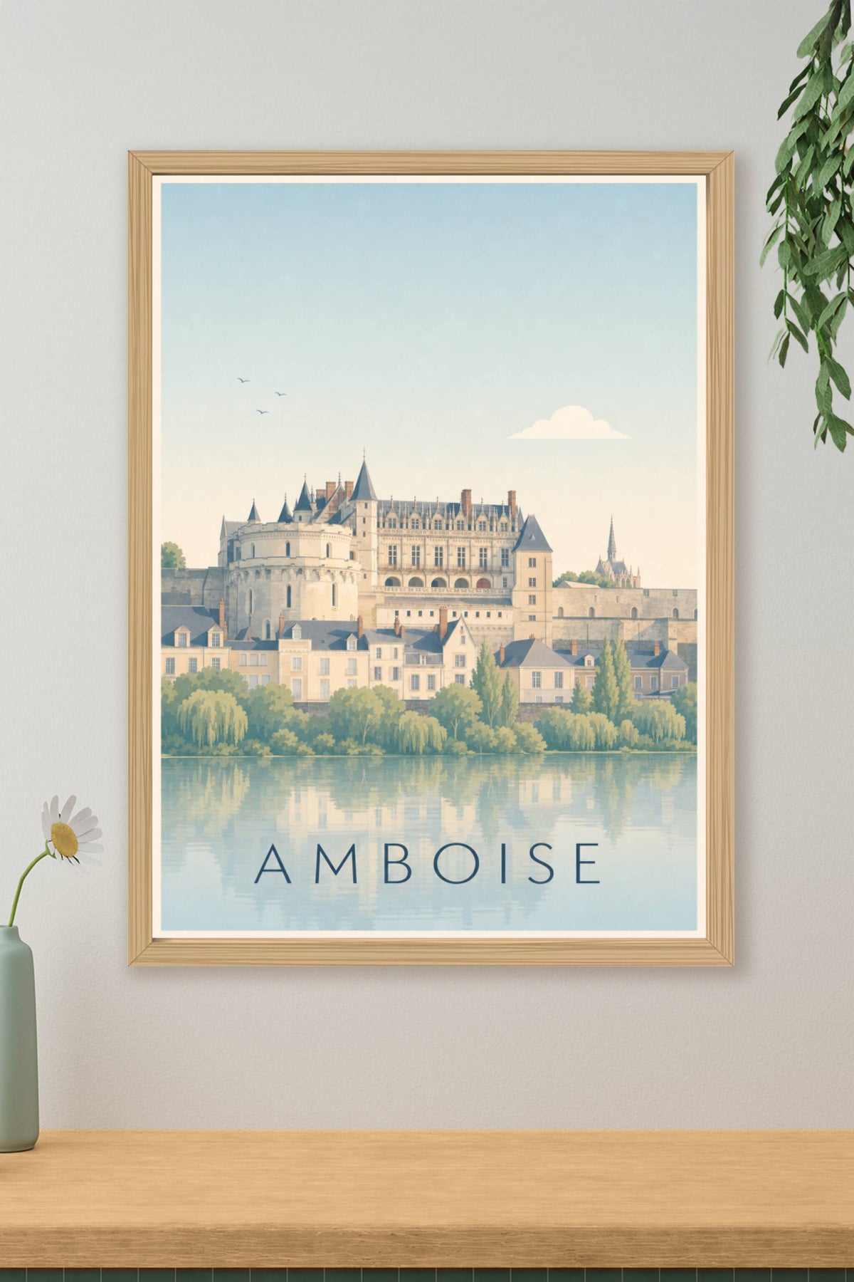 Affiche d'Amboise, poster du château royal
