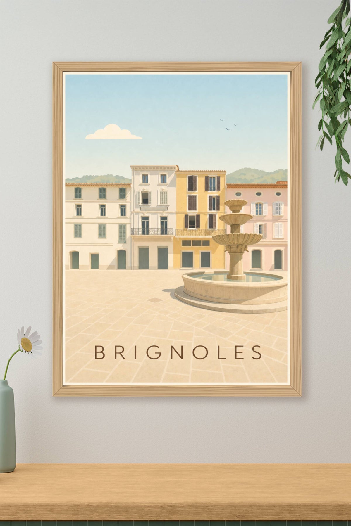 Affiche de Brignoles, poster ville du Var