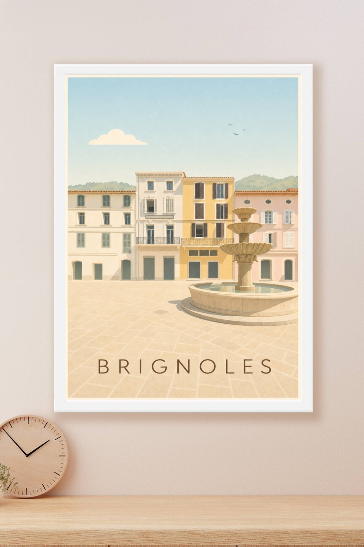 Affiche de Brignoles, poster ville du Var