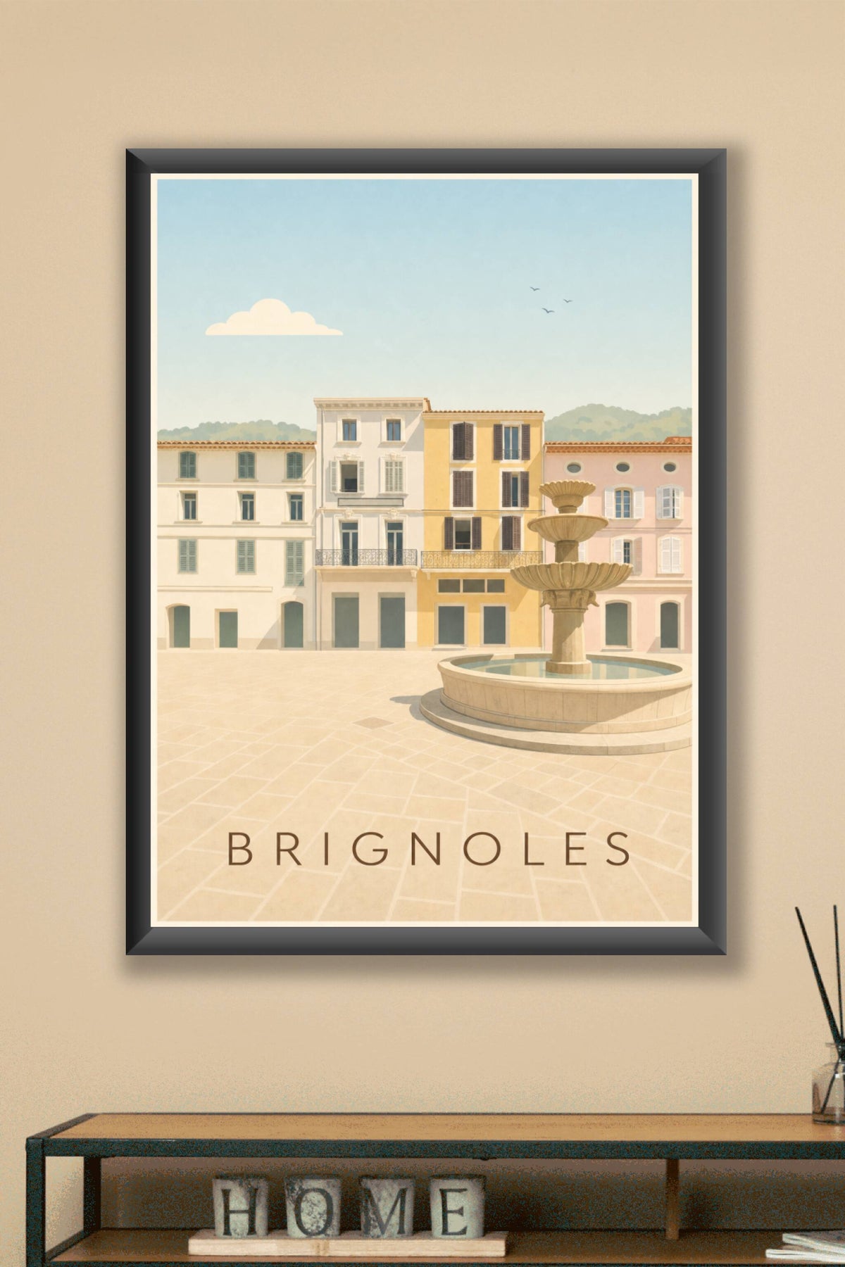 Affiche de Brignoles, poster ville du Var