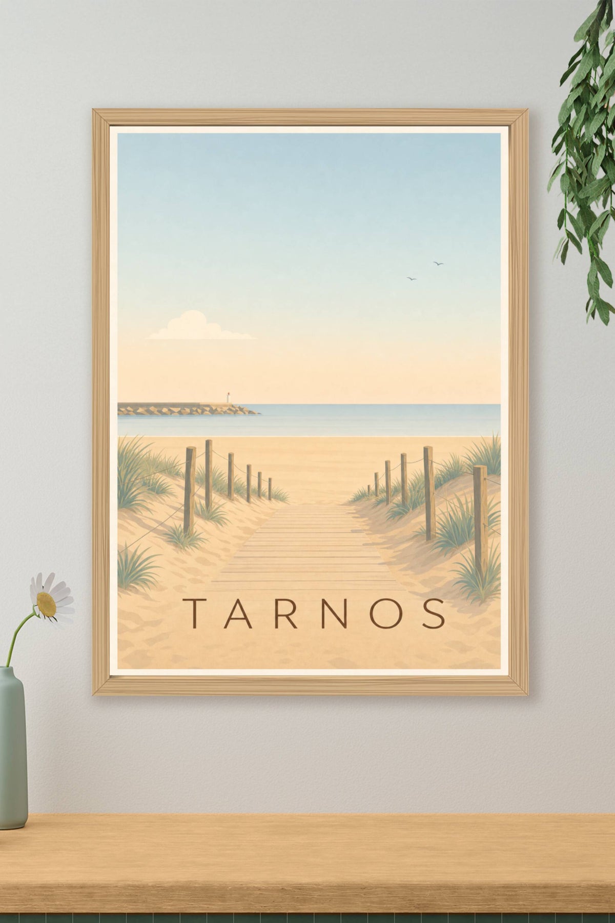 Affiche de Tarnos, poster sentier dunaire