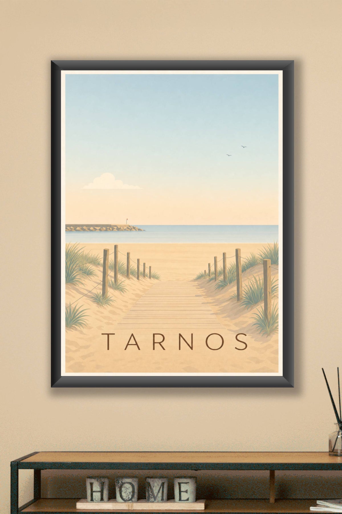 Affiche de Tarnos, poster sentier dunaire