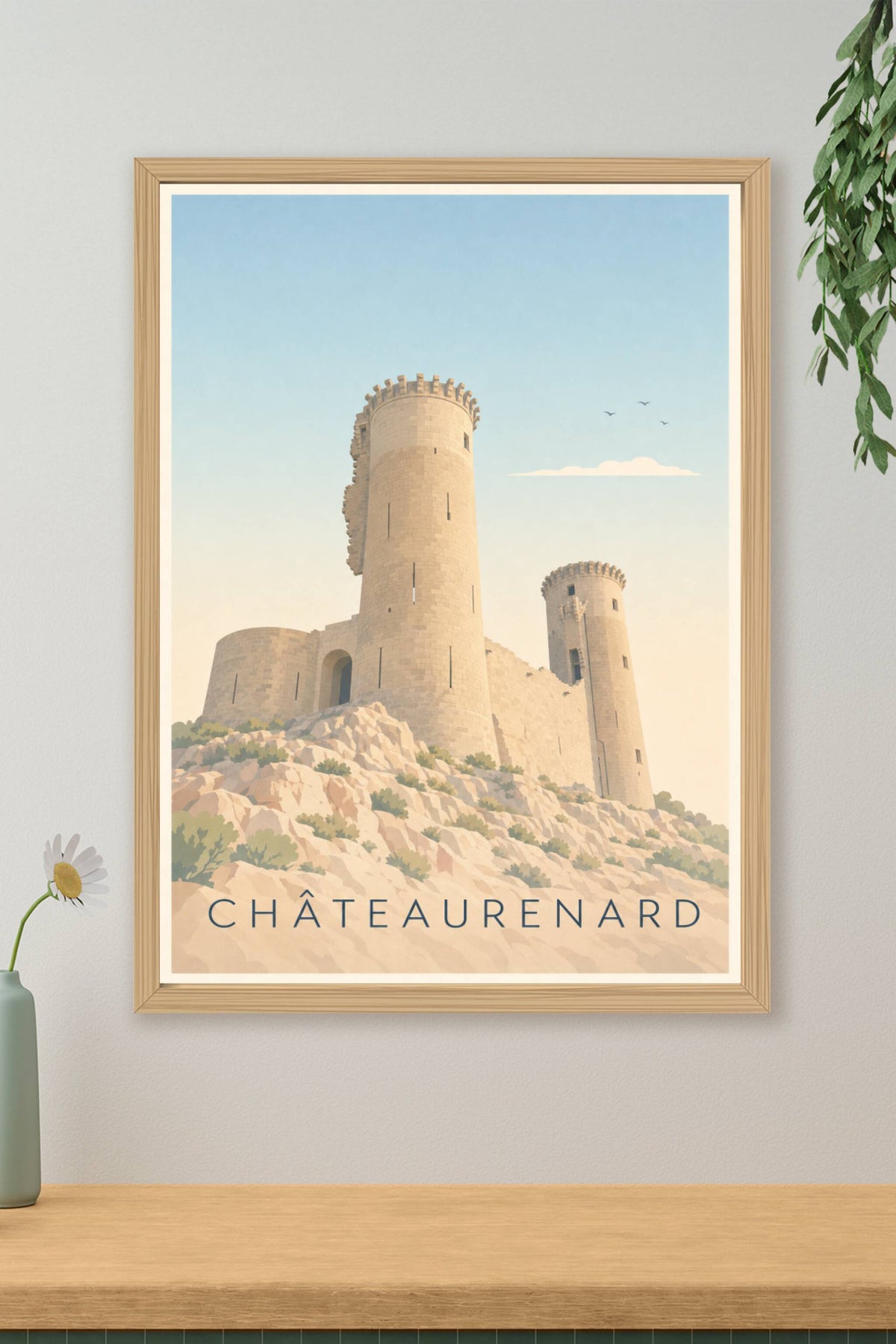 Affiche de Châteaurenard, poster tours médiévales