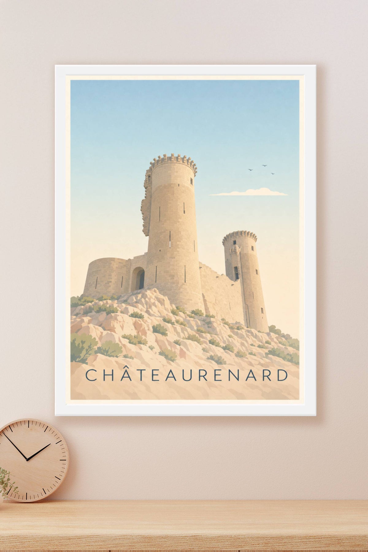 Affiche de Châteaurenard, poster tours médiévales