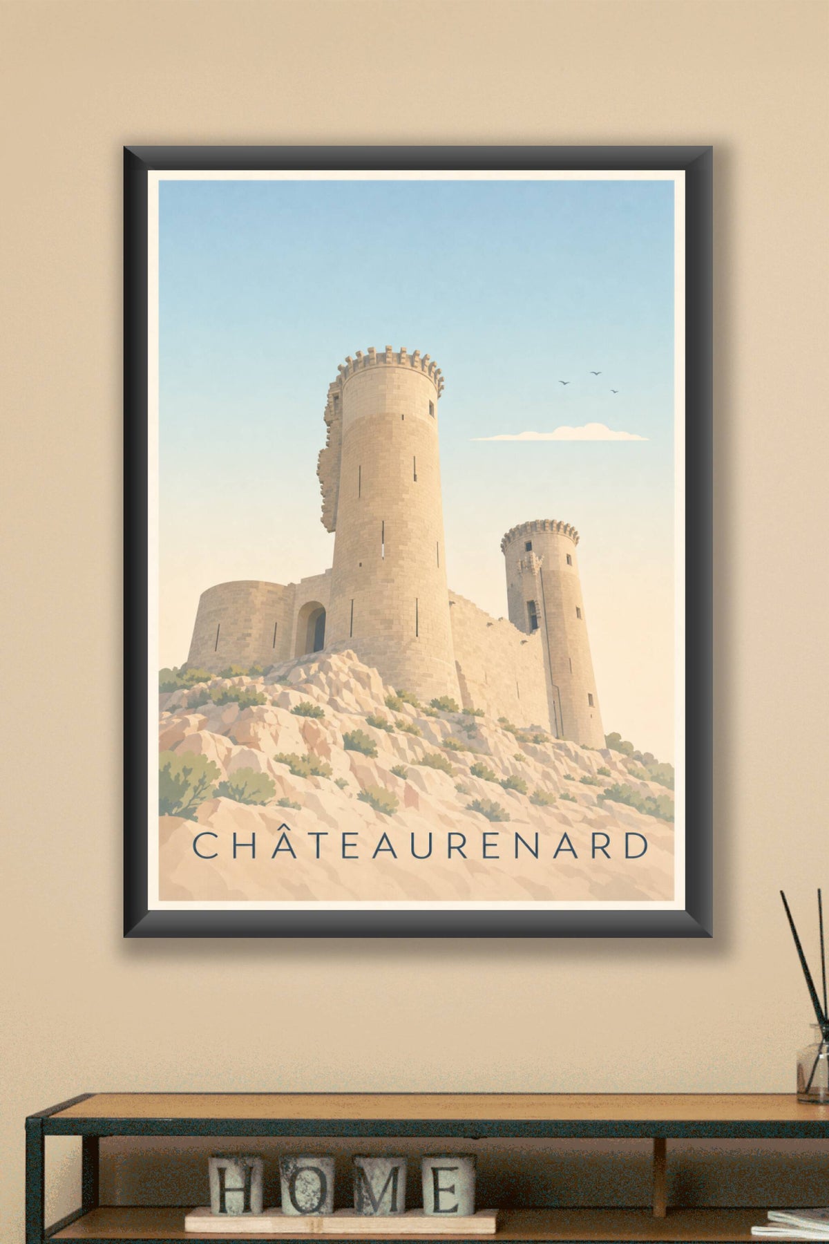 Affiche de Châteaurenard, poster tours médiévales
