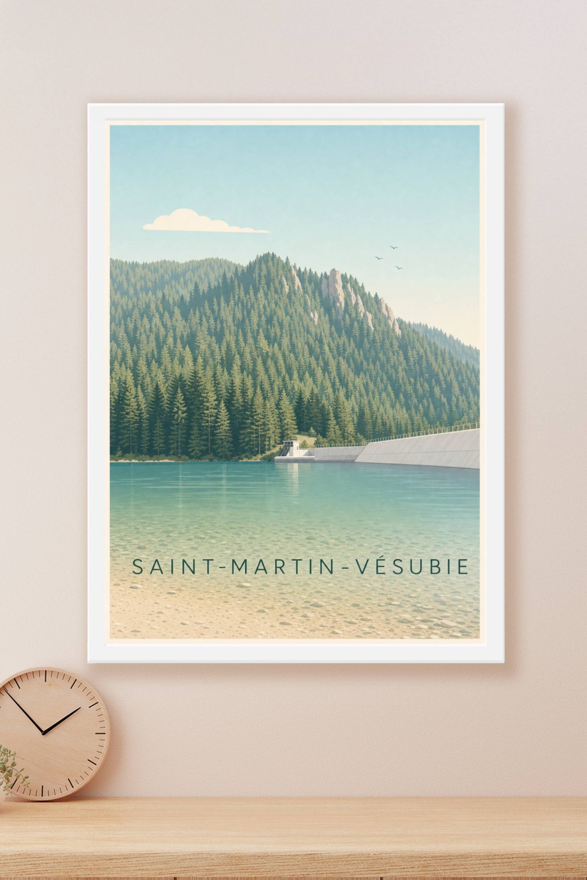 Affiche de Saint-Martin-Vésubie, poster lac du Boréon