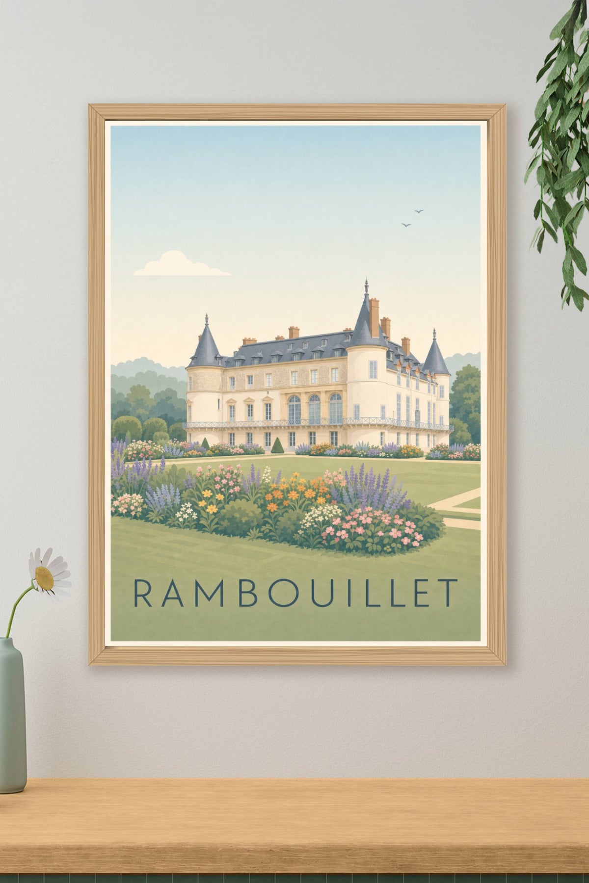 Affiche de Rambouillet, poster Chateau de Rambouillet
