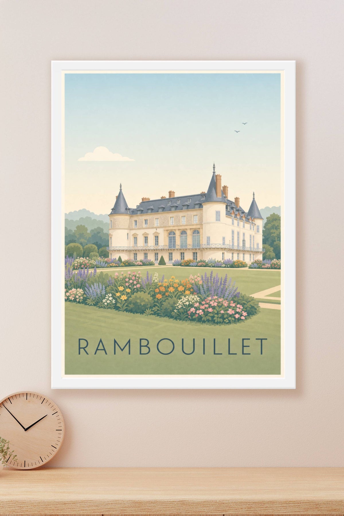 Affiche de Rambouillet, poster Chateau de Rambouillet