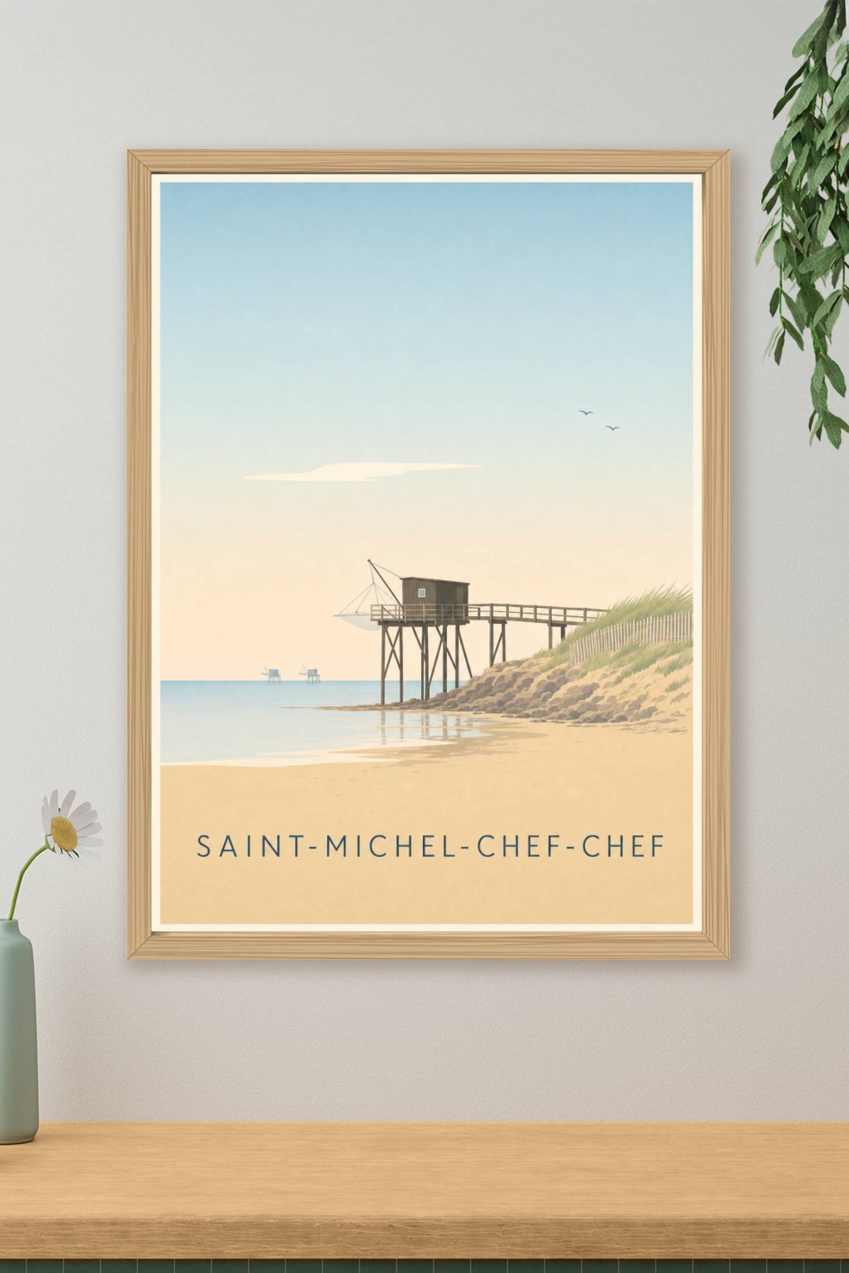 Affiche de Saint-Michel-Chef-Chef, poster pêcherie
