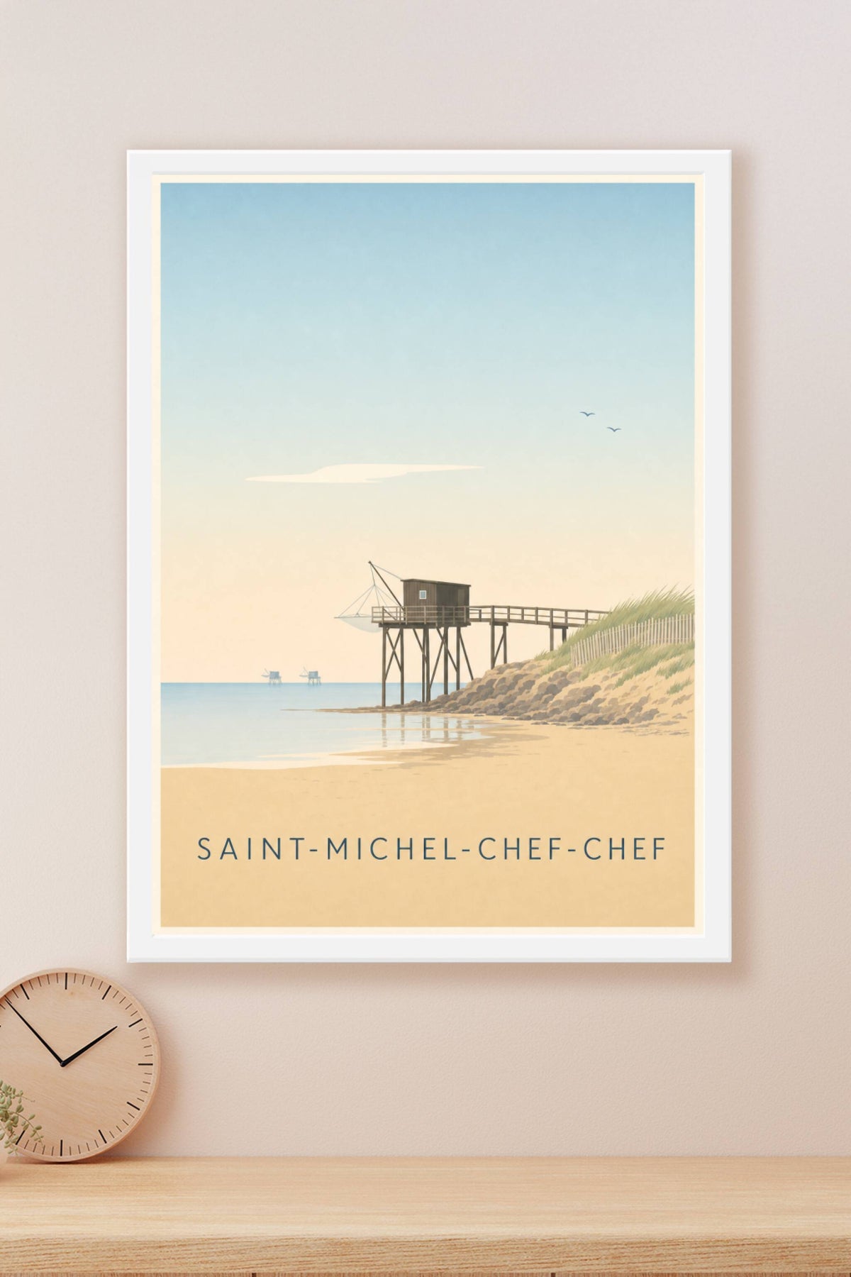 Affiche de Saint-Michel-Chef-Chef, poster pêcherie