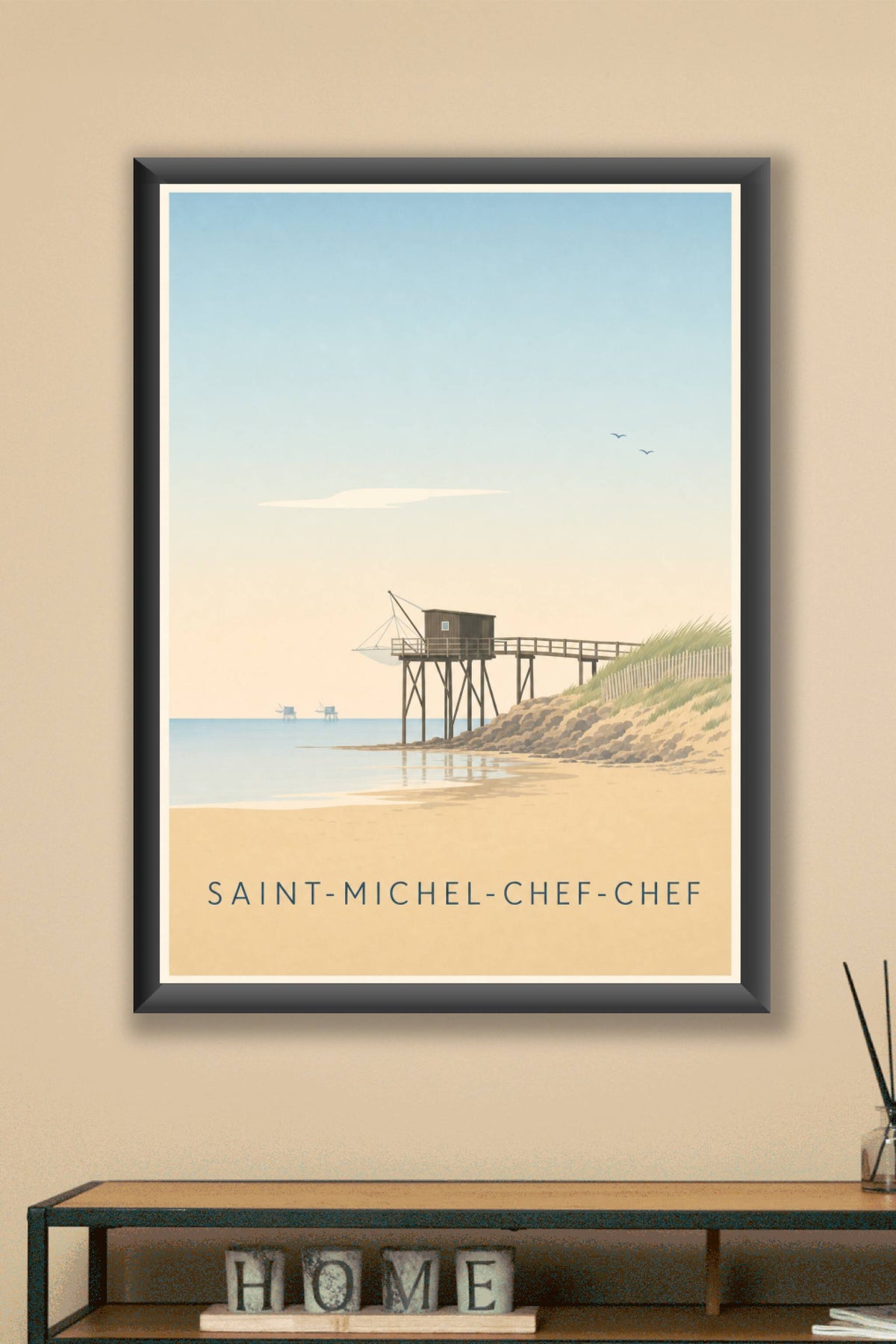 Affiche de Saint-Michel-Chef-Chef, poster pêcherie