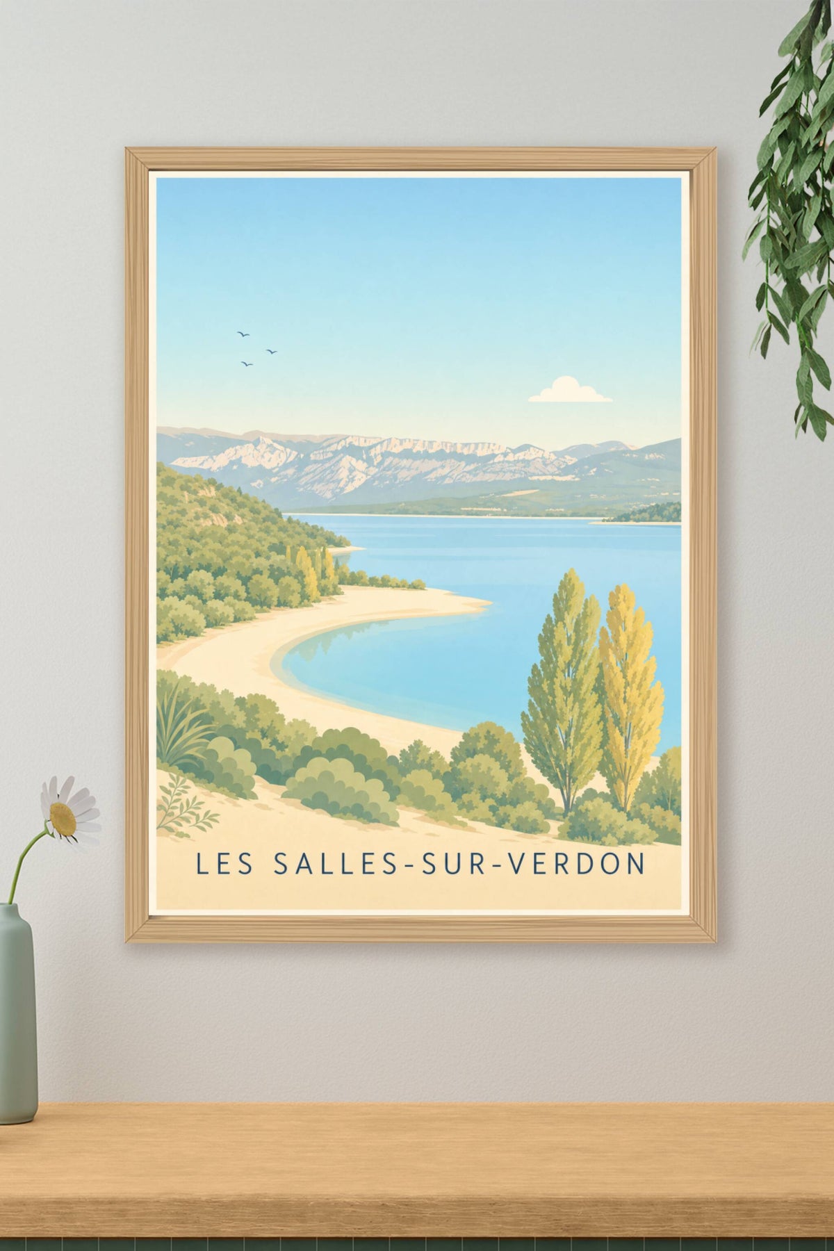 Affiche des Salles-sur-Verdon, poster Lac de Sainte-Croix