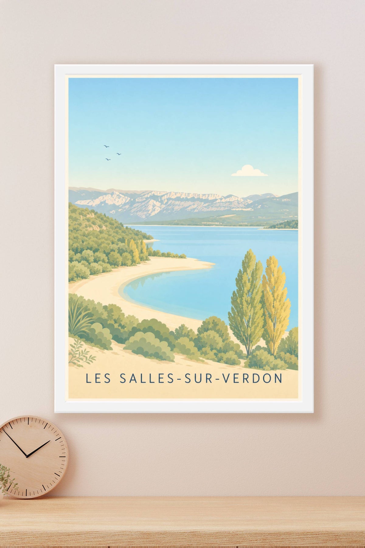 Affiche des Salles-sur-Verdon, poster Lac de Sainte-Croix