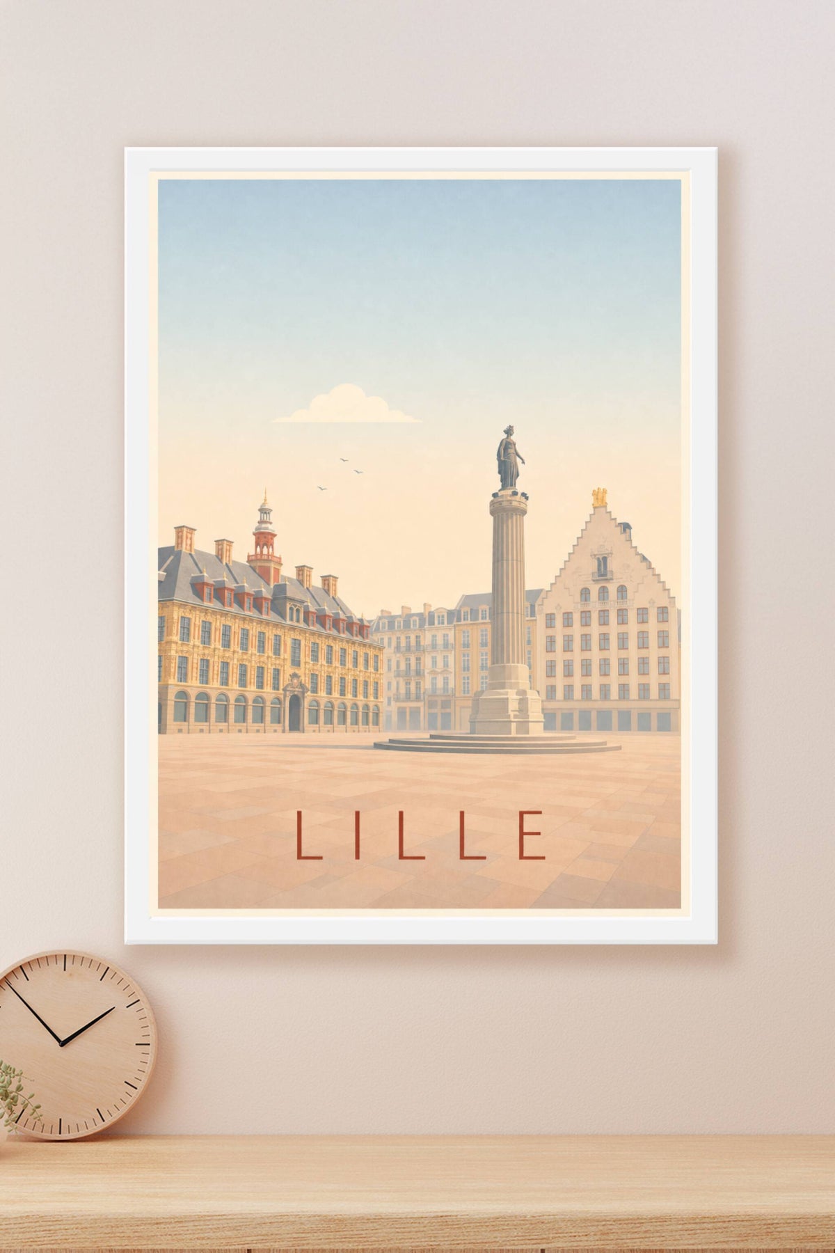 Poster de Lille, affiche Grand Place