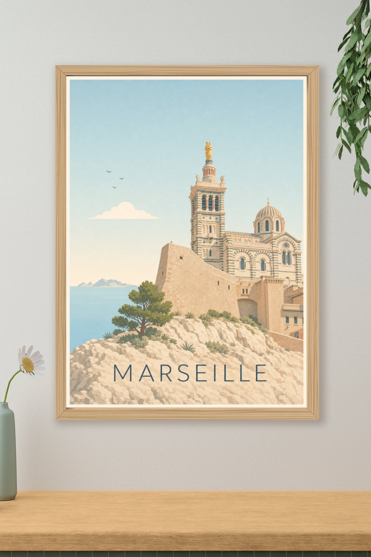 Affiche de Marseille, Notre-Dame de la Garde