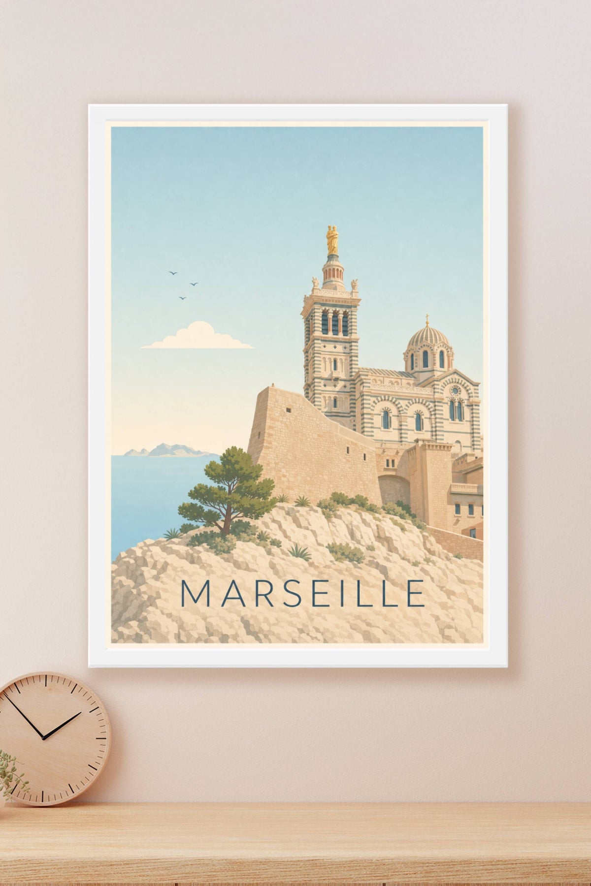 Affiche de Marseille, Notre-Dame de la Garde