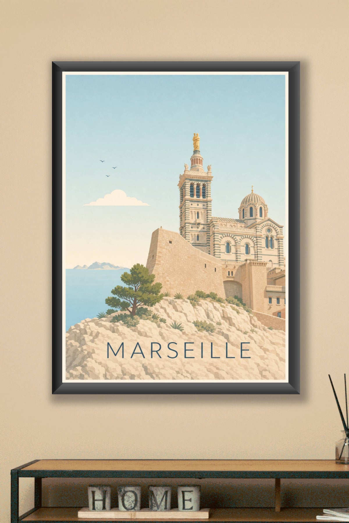 Affiche de Marseille, Notre-Dame de la Garde