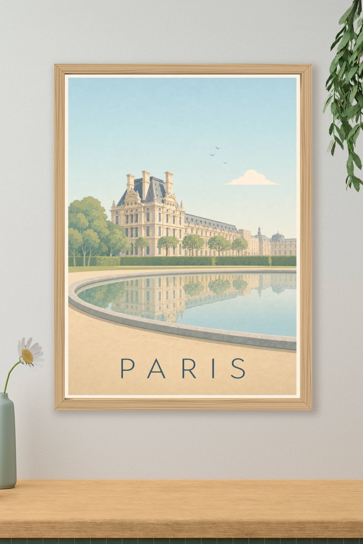 Affiche de Paris, poster du Jardin des Tuileries