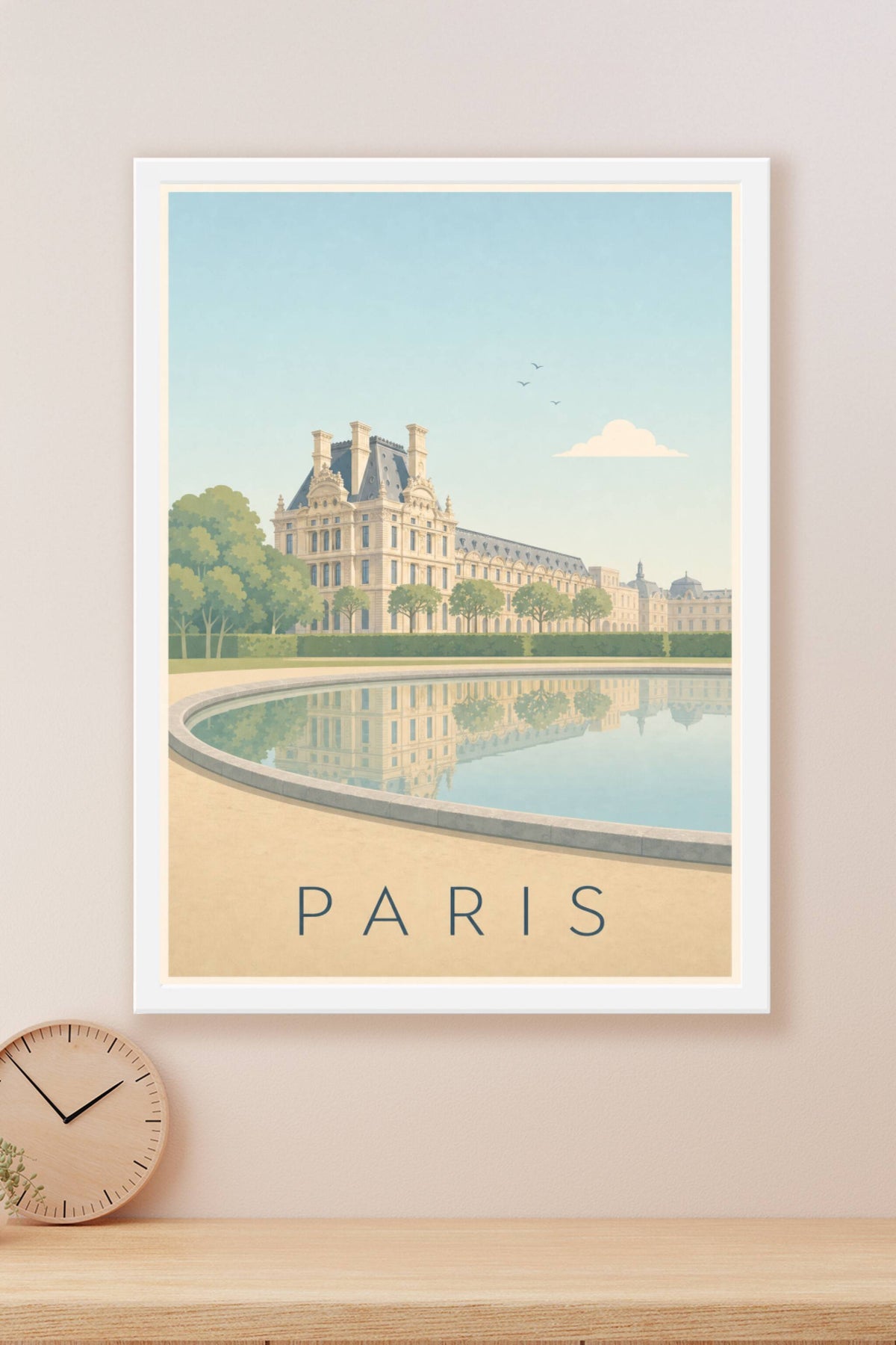 Affiche de Paris, poster du Jardin des Tuileries