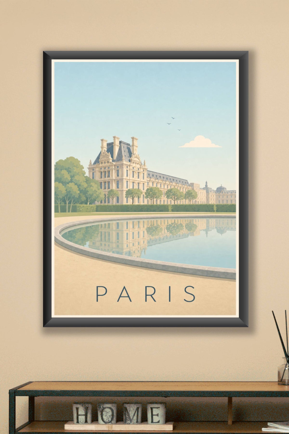 Affiche de Paris, poster du Jardin des Tuileries
